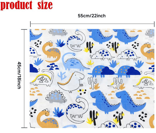8Pcs 18x22 inch Quilting Cotton Fabric Squares Quilting Supplies Multi-Color Design Printed Floral Fabric for DIY-Animal Style - iMZOON