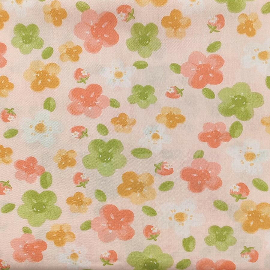 8Pcs 18x22 inch Quilting Cotton Fabric Squares Quilting Supplies Multi-Color Design Printed Floral Fabric for DIY-Pink - iMZOON