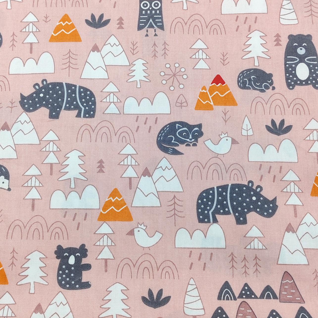 8Pcs 18x22 inch Quilting Cotton Fabric Squares Quilting Supplies Multi-Color Design Printed Floral Fabric for DIY-Animal Style - iMZOON