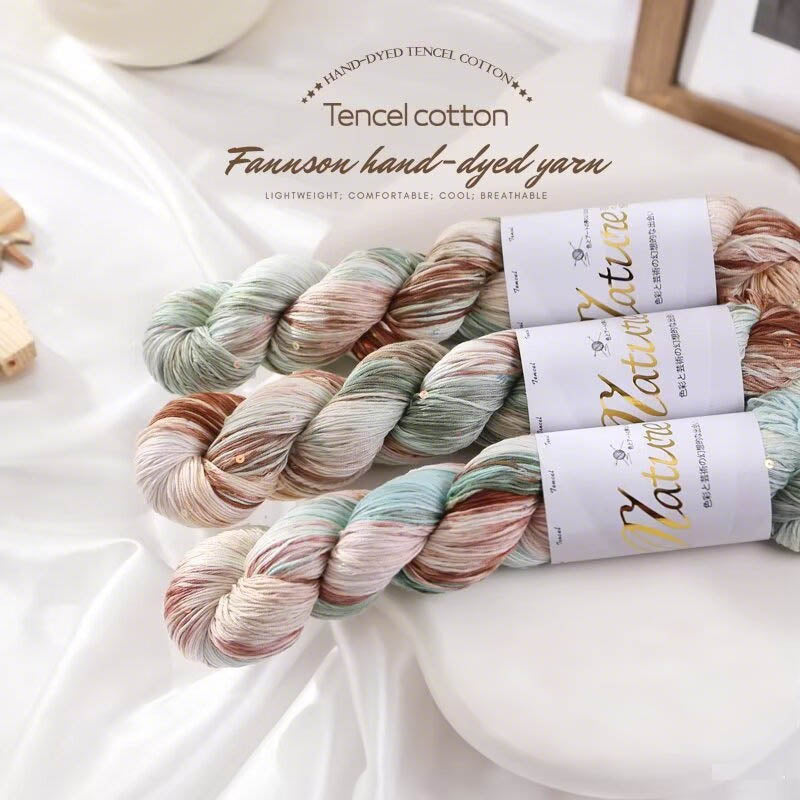 Earth Tone hand-dyed yarn skeins