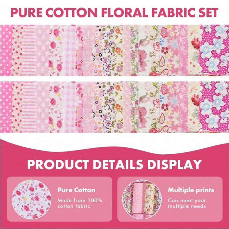 Baby Pink Precut Fabric Details Display