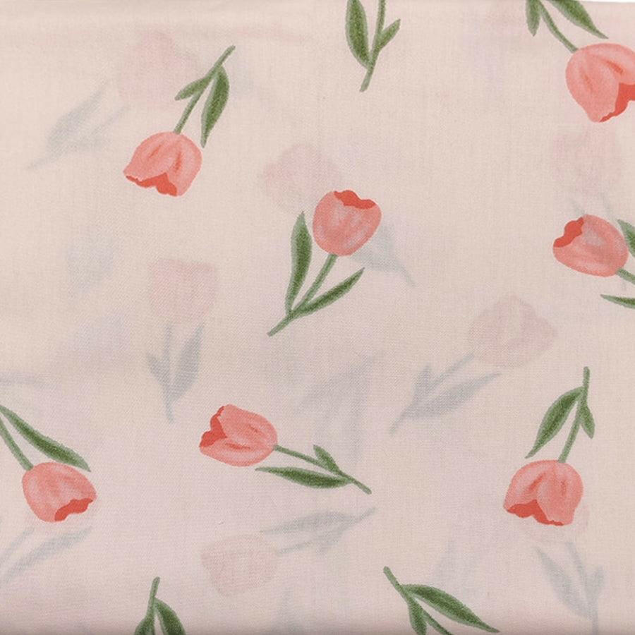 8Pcs 18x22 inch Quilting Cotton Fabric Squares Quilting Supplies Multi-Color Design Printed Floral Fabric for DIY-Pink - iMZOON