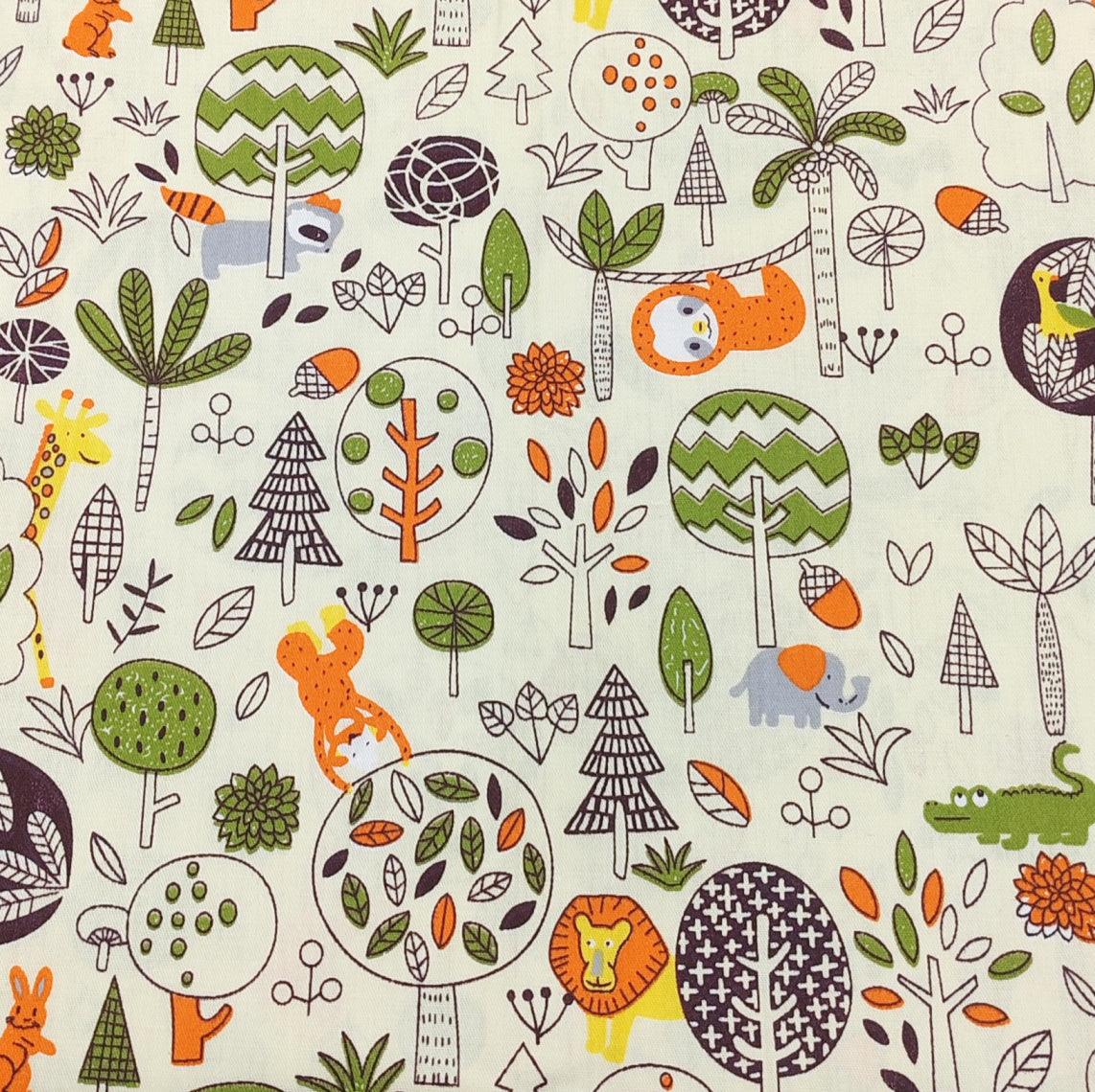 8Pcs 18x22 inch Quilting Cotton Fabric Squares Quilting Supplies Multi-Color Design Printed Floral Fabric for DIY-Animal Style - iMZOON
