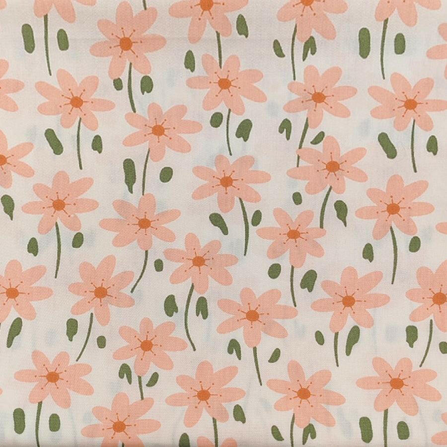 8Pcs 18x22 inch Quilting Cotton Fabric Squares Quilting Supplies Multi-Color Design Printed Floral Fabric for DIY-Pink - iMZOON