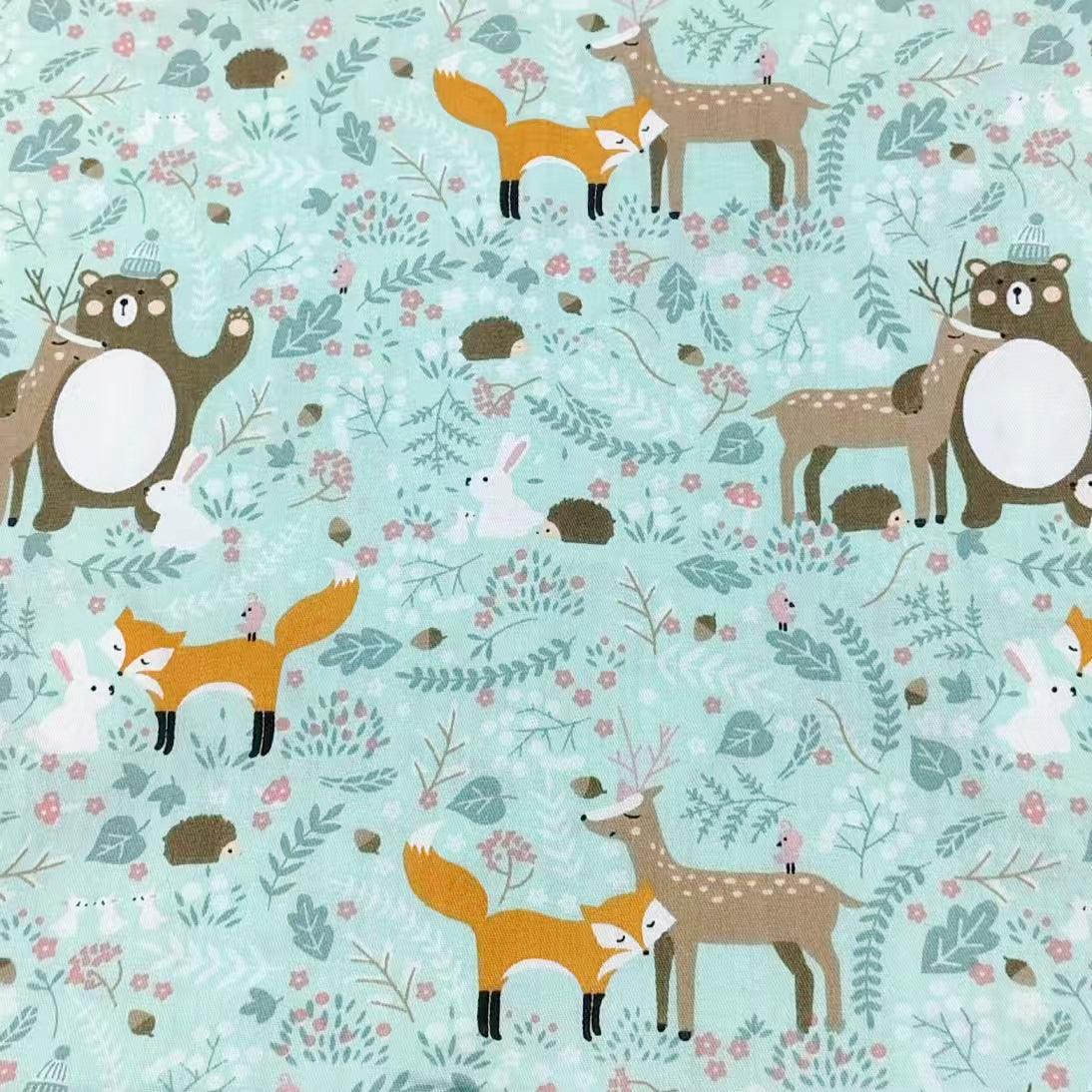 8Pcs 18x22 inch Quilting Cotton Fabric Squares Quilting Supplies Multi-Color Design Printed Floral Fabric for DIY-Animal Style - iMZOON