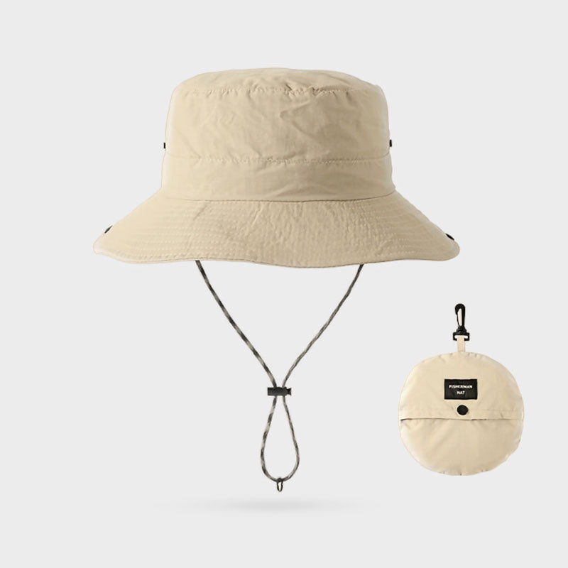 Bucket Hat Beige, Round sun hat