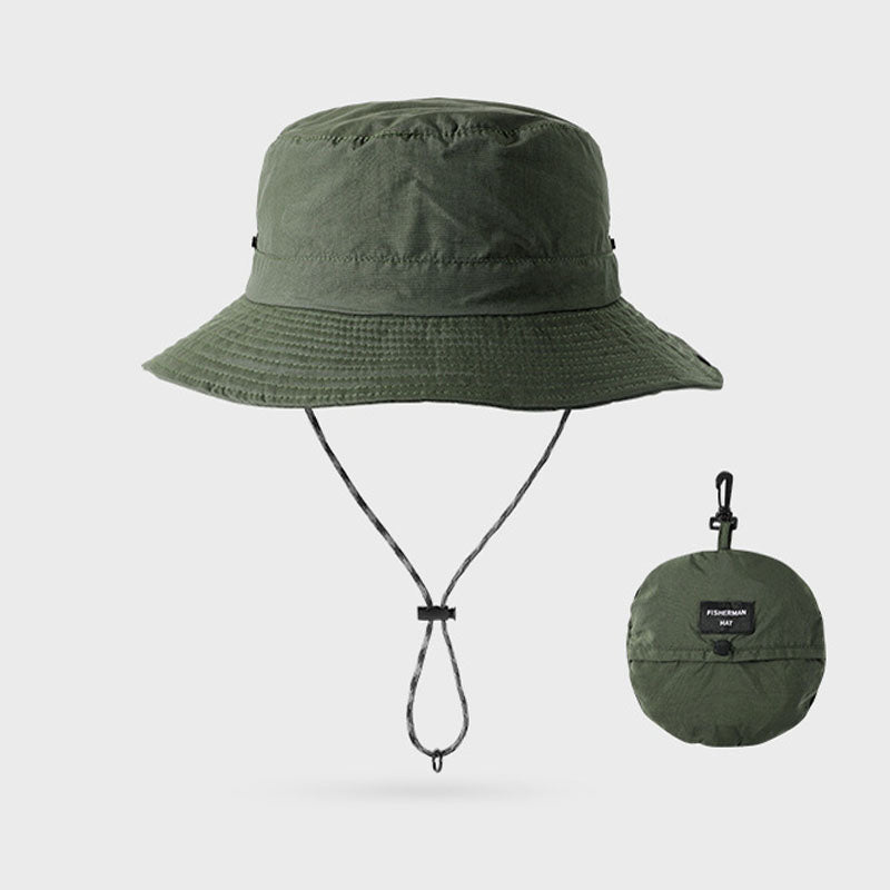 Bucket Hat Green, Round sun hat