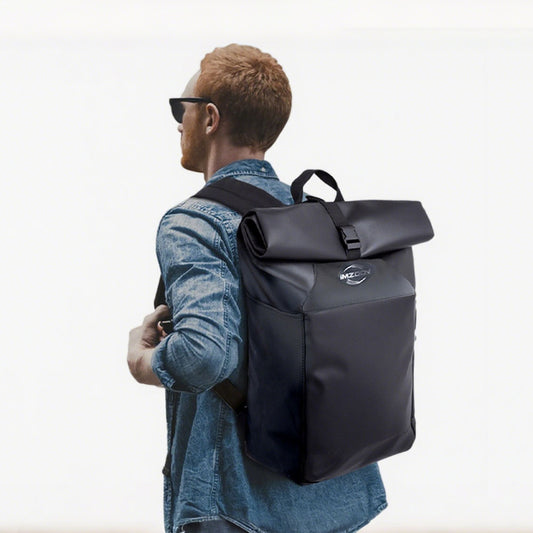 Waterproof Backpack for Men & Women - Premium Tactile Finish Anti-Theft Commuter Backpack | Black