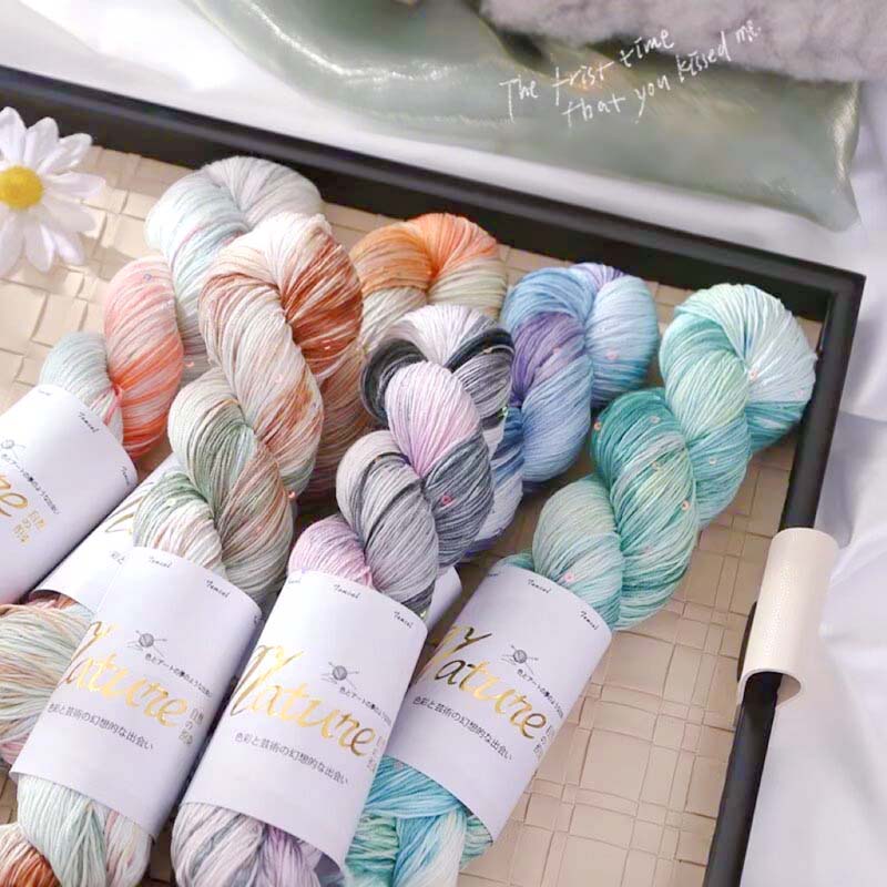 Sparkle yarn for knitting and crochet