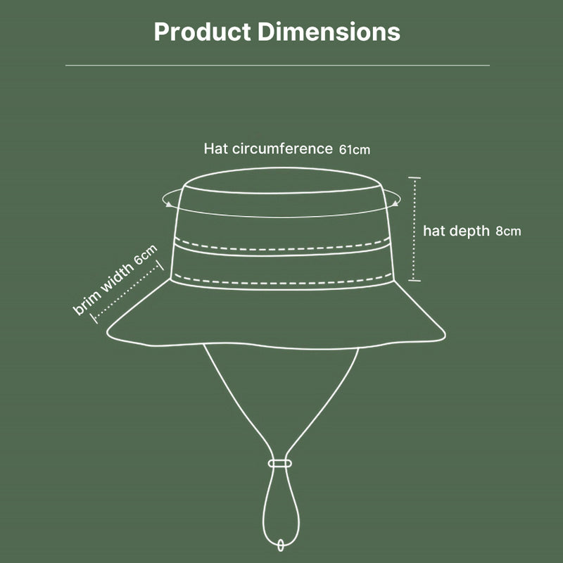 Bucket Hat Dimensions